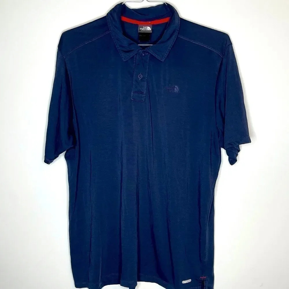 ‎XL North Face Navy SS Polo